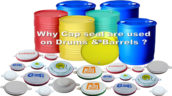 What is the purpose of applying cap seal on drums and barrels?